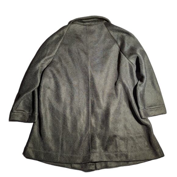 Marla Wynne Layers Olive Green Mesh 3/4 Sleeve Two Button Blazer Sz 1X NWT - Picture 2 of 5